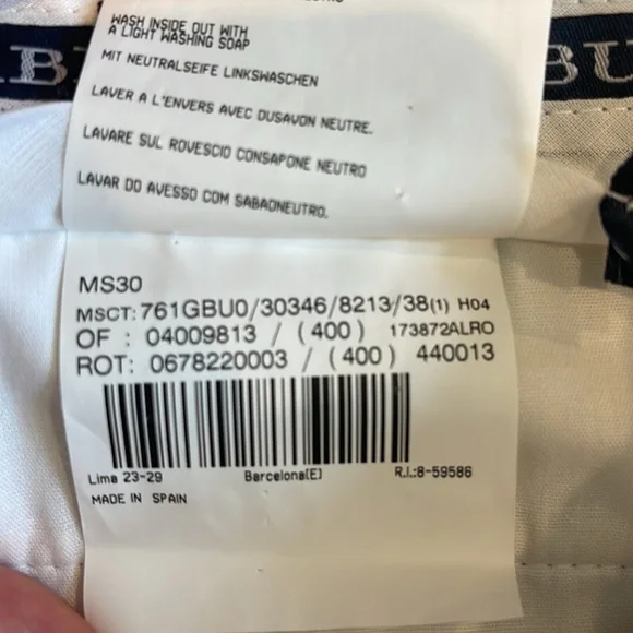 Burberry Golf Shorts Size 38